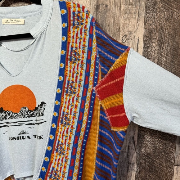 We The Free- Joshua Tree Boho Crop Long Sleeve Top- Sz. XS - Picture 5 of 13